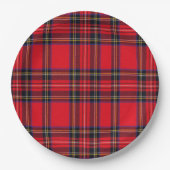 Royal Stewart tartan Red kariert Pappteller (Vorderseite)