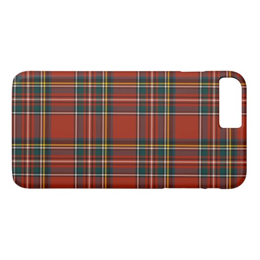 Royal Stewart Tartan Red Kariert Pattern Case-Mate iPhone Hülle (Rückseite (Horizontal))