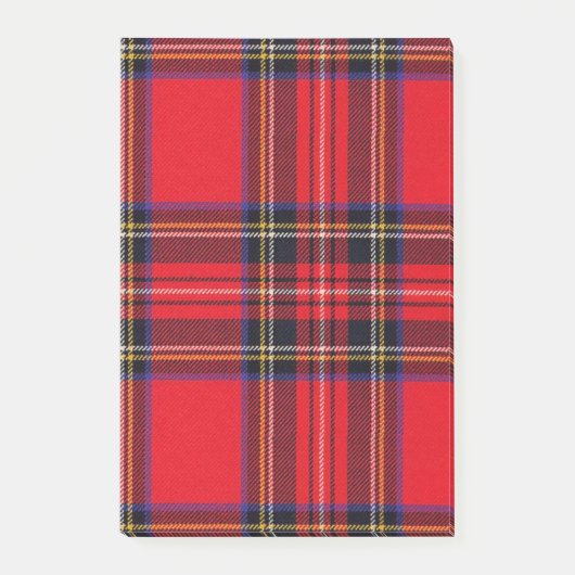Royal Stewart tartan Red kariert Post-it Klebezettel (Vorderseite)
