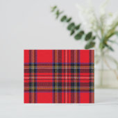 Royal Stewart tartan Red kariert Postkarte (Stehend Vorderseite)