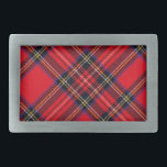 Royal Stewart tartan Red kariert Rechteckige Gürtelschnalle<br><div class="desc">Royal Stewart Clan Tartan kariert</div>