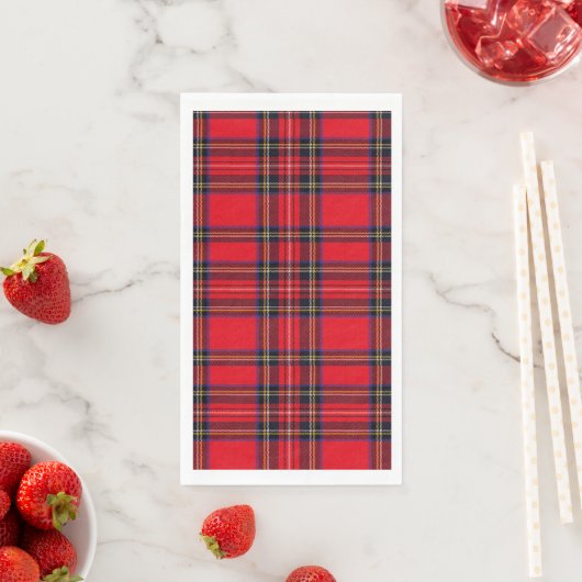 Royal Stewart tartan Red kariert Serviette (Beispiel)