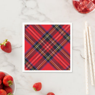 Royal Stewart tartan Red kariert Serviette