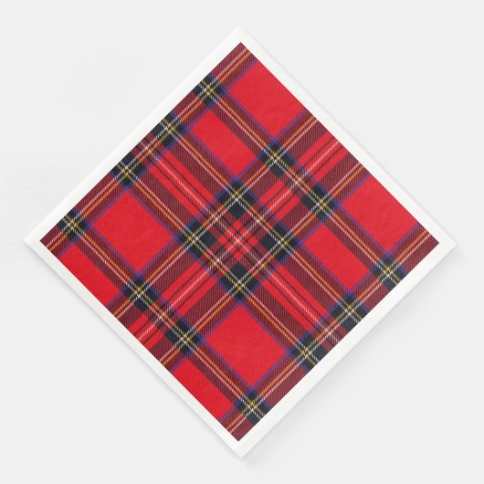 Royal Stewart tartan Red kariert Serviette (Ecke)