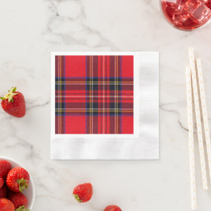 Royal Stewart tartan Red kariert Serviette