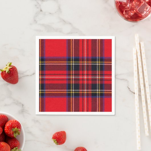 Royal Stewart tartan Red kariert Serviette (Beispiel)