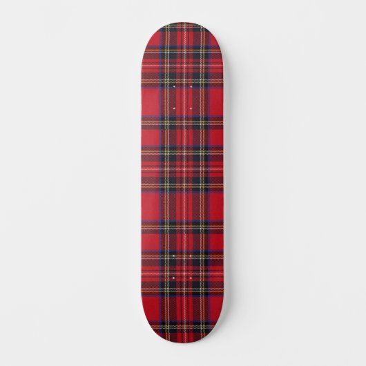 Royal Stewart tartan Red kariert Skateboard (Vorderseite)