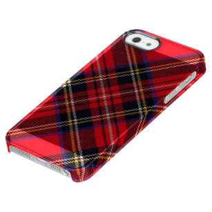 Royal Stewart tartan Red kariert Durchsichtige iPhone SE/5/5s Hülle