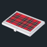 Royal Stewart tartan Red kariert Visitenkarten Etui<br><div class="desc">Royal Stewart Clan Tartan kariert</div>