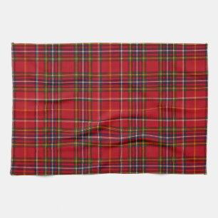 Royal Stewart Tartan Rot Gold Schottischer Karo Geschirrtuch
