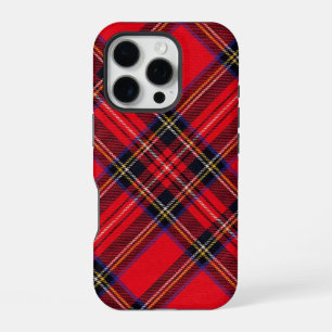 Royal Stewart Tartan rot schwarz kariert iPhone 16 Pro Hülle
