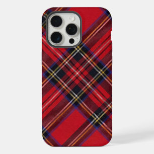 Royal Stewart Tartan rot schwarz kariert iPhone 15 Pro Max Hülle