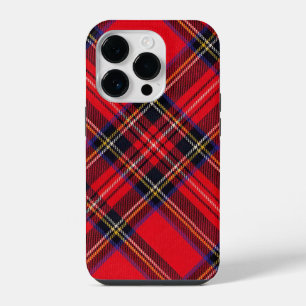 Royal Stewart Tartan rot-schwarzes Karo iPhone 14 Pro Hülle