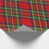 Royal Stewart Tartan Rotated Wrapping Paper Geschenkpapier (Ecke)