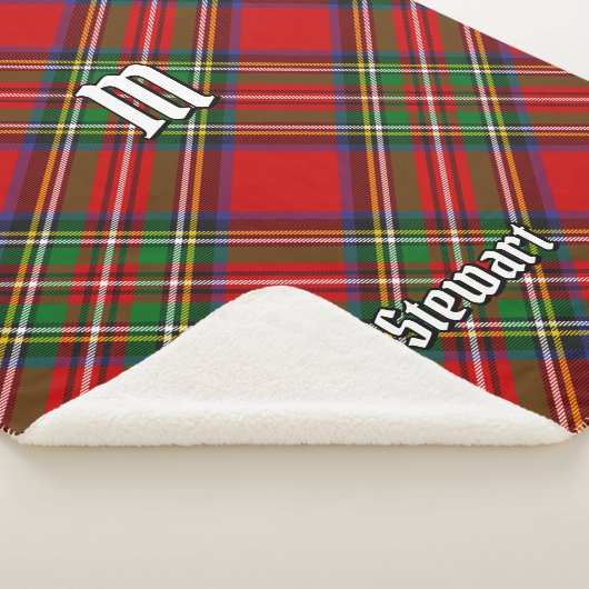 Royal Stewart Tartan Sherpadecke (3/4)