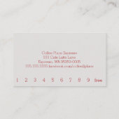 Royal Stewart Tartan Simple Coffee Punch Card Treuekarte (Rückseite)