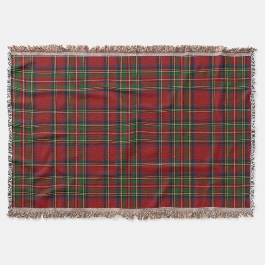Royal Stewart Tartan Traditionelle Karierte Weihna Decke (Vorderseite)