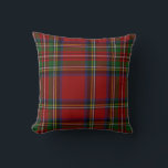 Royal Stewart Tartan Traditionelles Kariert Kissen<br><div class="desc">Rot und Grün Royal Stewart Tartan Pattern</div>