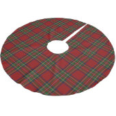 Royal Stewart Tartan Traditionelles Kariert Polyester Weihnachtsbaumdecke (Schrägansicht)