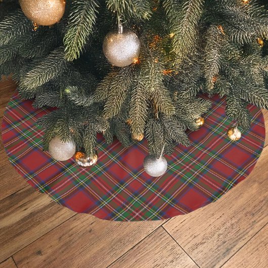 Royal Stewart Tartan Traditionelles Kariert Polyester Weihnachtsbaumdecke
