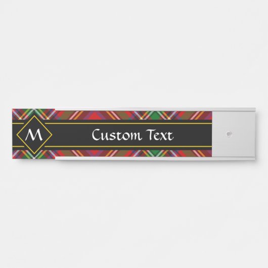 Royal Stewart Tartan Türschild (Vorderseite )