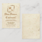 Royal Storybook - Empfang Card Begleitkarte (Vorne/Hinten)