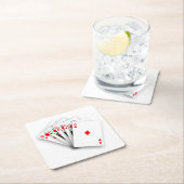 Royal Straight Flush Untersetzer Set (Vor Ort)
