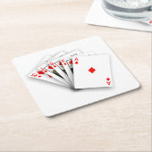 Royal Straight Flush Untersetzer Set (angewinkelt)