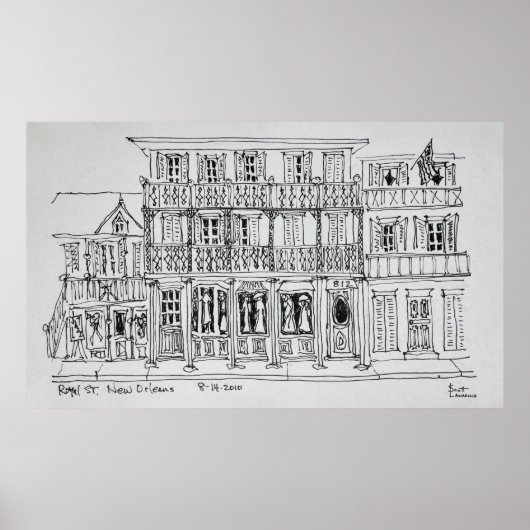 Royal Street, französisches Viertel | New Orleans Poster (Vorne)