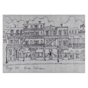 Royal Street New Orleans, Louisiana Schneidebrett