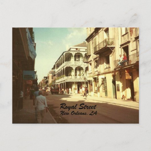 Royal Street, New Orleans, Postcard Postkarte (Vorderseite)