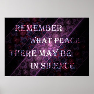 Royal Stripe Desiderata Gedicht Excerpt Poster