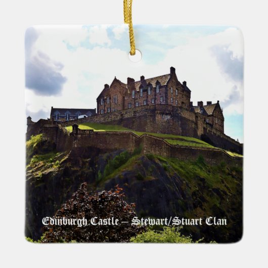 Royal Stuart Scottish Clan Edinburgh Castle Xmas Keramikornament (Vorderseite)