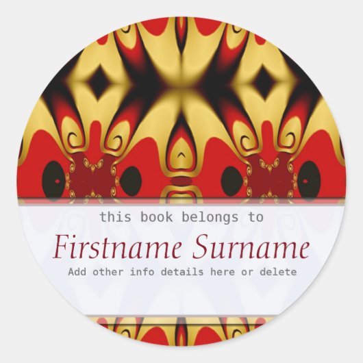 Royal Suite Buchzeichen Sticker (Vorderseite)