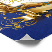 Royal Süßigkeiten & Leckereien Elegantes Candy Buf Poster (Ecke)