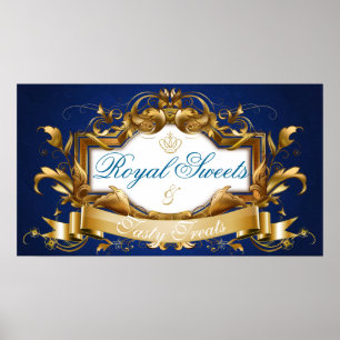 Royal Süßigkeiten und Geschmackvolle Leckereien Ba Poster
