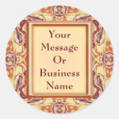 Royal Tapestry Runder Aufkleber (Vorderseite)