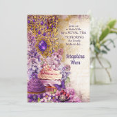 Royal Tea Party Einladung (Stehend Vorderseite)