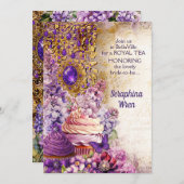 Royal Tea Party Einladung (Vorne/Hinten)