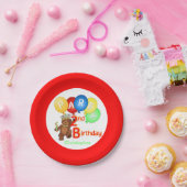 Royal Teddy Bear 2. Geburtstag Party Pappteller (Party)