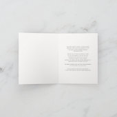 Royal Teddy Bear Prince Boy Baby Dusche Dankeskarte (Innenseite)