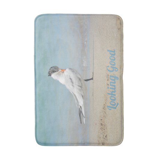 Royal Tern Beachy Coastal Badematte (Vorderseite Vertikal)