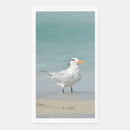 Royal Tern Coastal Beach Fotografie Serviette (Vorderseite)
