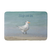 Royal Tern on Beach Anpassbare Küste Badematte (Vorderseite)