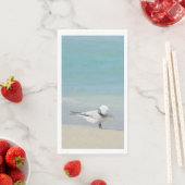 Royal Tern on Beach Seabird Fotografie Serviette (Beispiel)