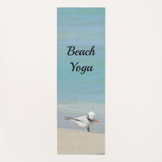Royal Tern Seabird Posing Beach Yoga Mat Yogamatte (Vorderseite)
