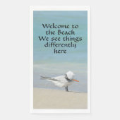 Royal Tern Willkommen bei Beach Fotografy Serviette (Vorderseite)