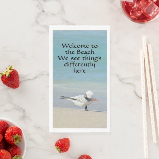 Royal Tern Willkommen bei Beach Fotografy Serviette (Beispiel)