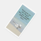 Royal Tern Willkommen bei Beach Fotografy Serviette (Ecke)