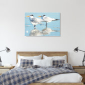 Royal Terns am Strand Leinwanddruck (Insitu (Schlafzimmer))